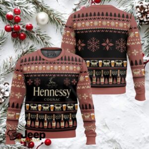Hennessy Cognac Wine Ugly Christmas Sweater