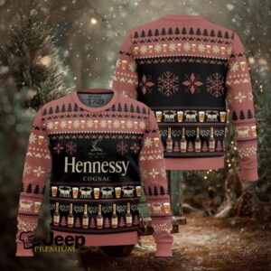Hennessy Cognac Wine Ugly Christmas Sweater
