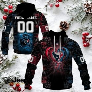 Houston Texans NFL Rose Dragon Custom Name