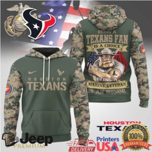 Houston Texans Official NFL Marine Veteran Hoodie