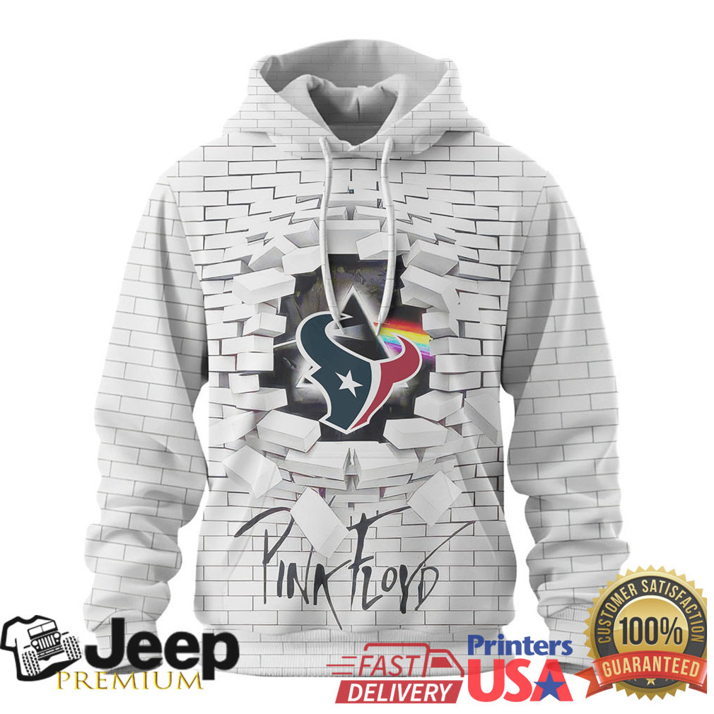 Houston Texans Official NFL Pink Floyd 3D Hoodie Houston Texans Official NFL Pink Floyd 3D Hoodie