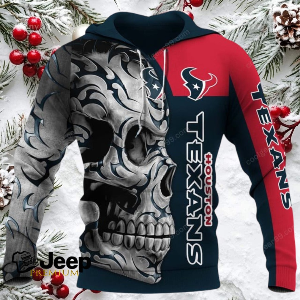Houston Texans Skull Fury NFL Hoodie Houston Texans Skull Fury NFL Hoodie