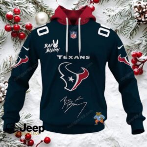 Houston Texans x Bad Bunny Super Bowl 2026 NFL Hoodie