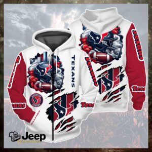 Houston Texans x New 3D Graphic Hoodie 2026 Houston Texans x New 3D Graphic Hoodie 2026