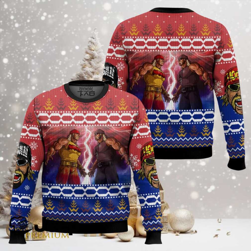 Hulk Hogan vs Hollywood Hogan WWE Ugly Christmas Sweater Hulk Hogan vs Hollywood Hogan WWE Ugly Christmas Sweater