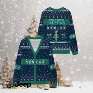 Human Christmas Ugly Cardigan Sweaters
