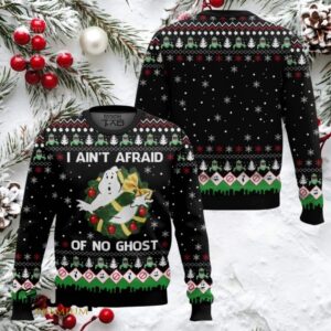 I Ain’t Afraid Of No Ghost Ghostbusters Ugly Christmas Sweater