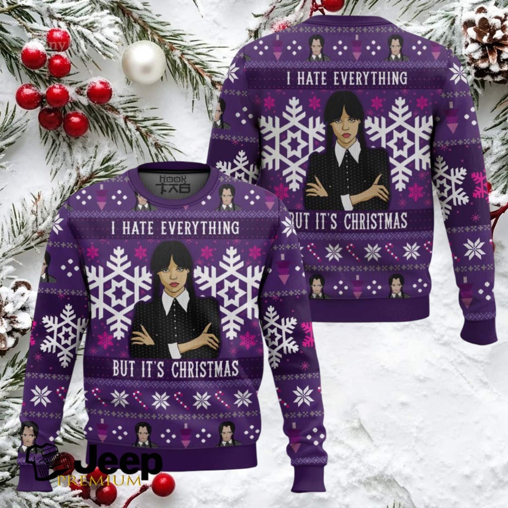 I Hate Everything Wednesday Ugly Christmas Sweater I Hate Everything Wednesday Ugly Christmas Sweater