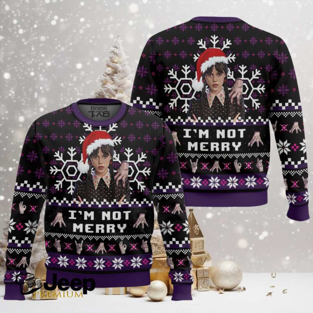 I’m Not Merry Wednesday Ugly Christmas Sweater I’m Not Merry Wednesday Ugly Christmas Sweater