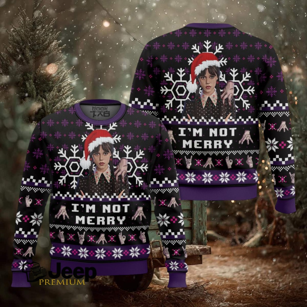 I’m Not Merry Wednesday Ugly Christmas Sweater I’m Not Merry Wednesday Ugly Christmas Sweater