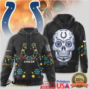 Indianapolis Colts Official NFL Dia de los Muertos Limited Editions Hoodie