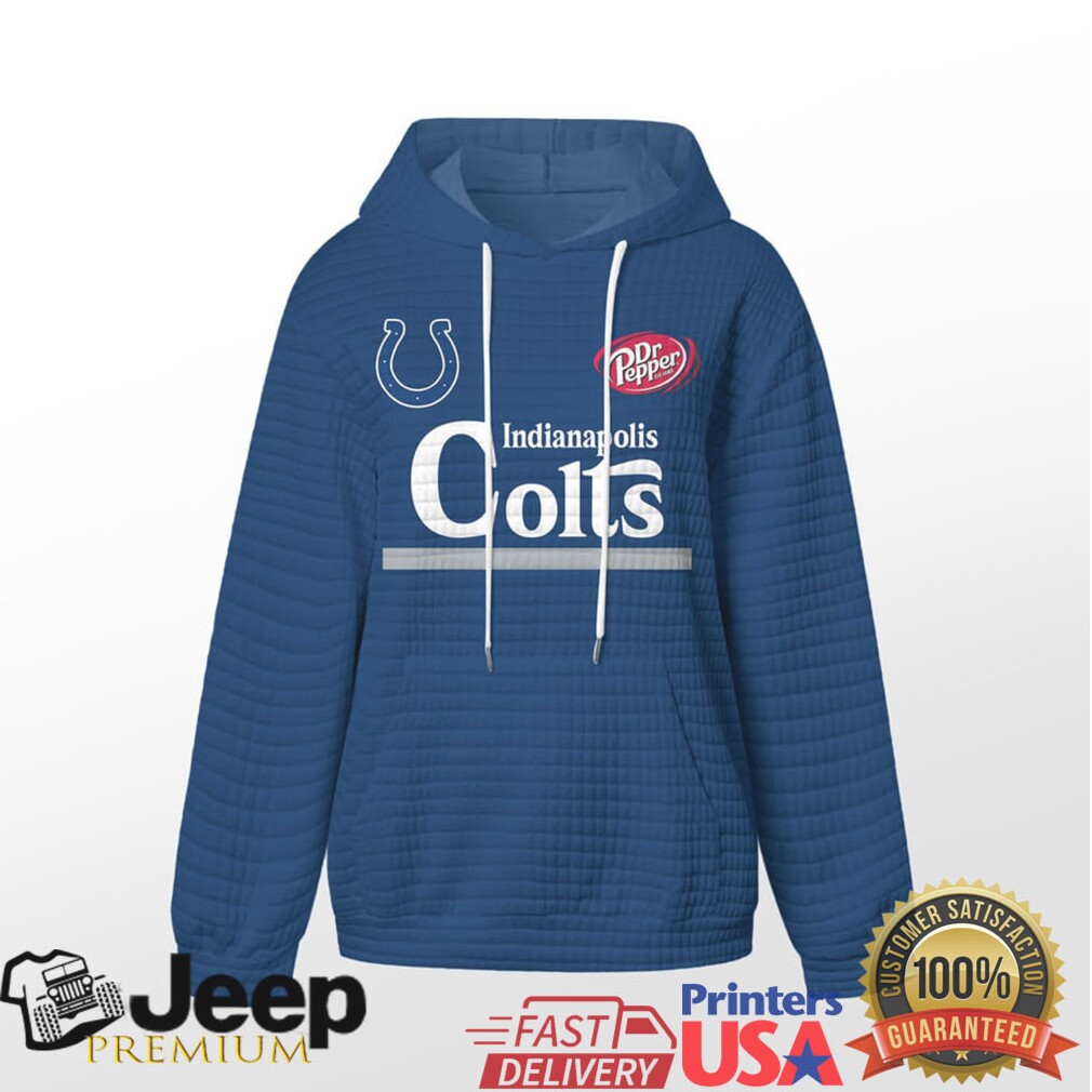 Indianapolis Colts Official NFL Dr.Pepper Waffle Hoodie Indianapolis Colts Official NFL Dr.Pepper Waffle Hoodie