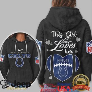 Indianapolis Colts Official NFL Game Day Waffle Hoodie