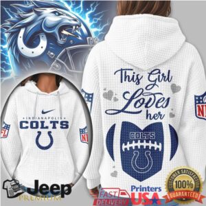 Indianapolis Colts Official NFL Game Day Waffle Hoodie