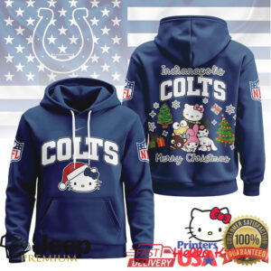 Indianapolis Colts Official NFL Hello Kitty Christmas 3D Hoodie