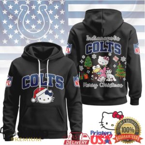 Indianapolis Colts Official NFL Hello Kitty Christmas 3D Hoodie