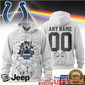 Indianapolis Colts Official NFL Pink Floyd 3D Hoodie