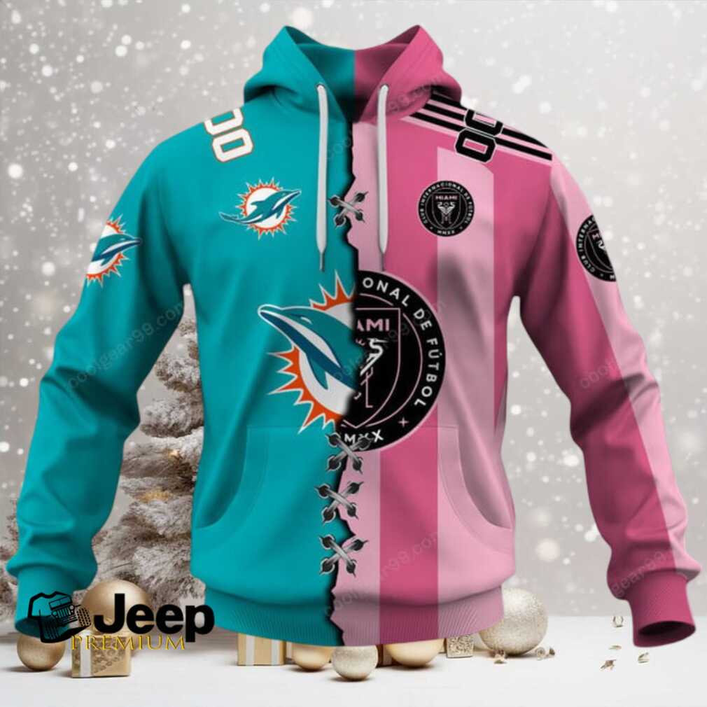 Inter Miami CF X Miami Dolphins (MLS x NFL) Special Hoodie Inter Miami CF X Miami Dolphins (MLS x NFL) Special Hoodie