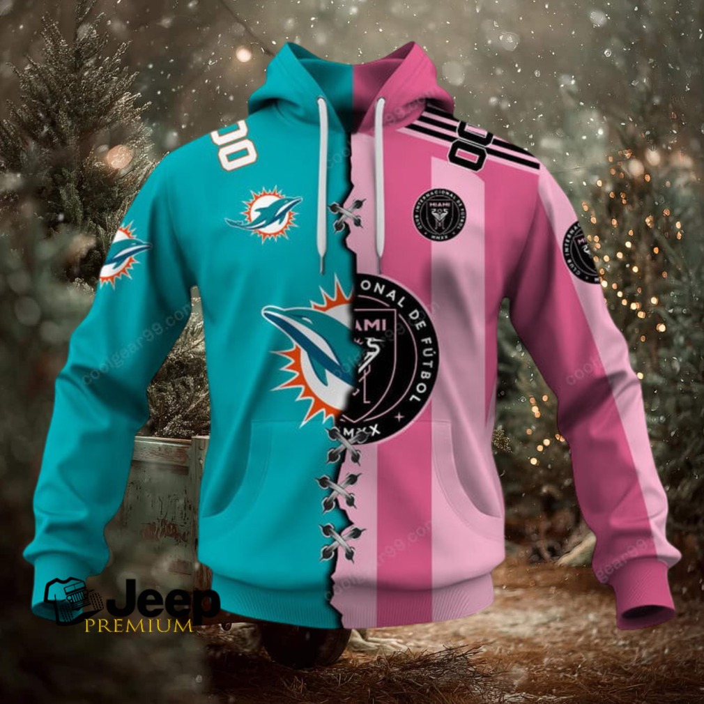 Inter Miami CF X Miami Dolphins (MLS x NFL) Special Hoodie Inter Miami CF X Miami Dolphins (MLS x NFL) Special Hoodie