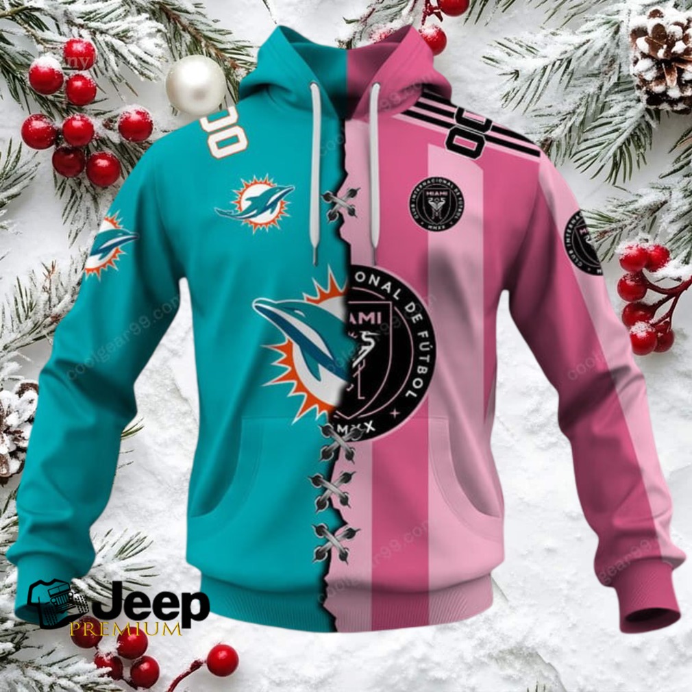 Inter Miami CF X Miami Dolphins (MLS x NFL) Special Hoodie Inter Miami CF X Miami Dolphins (MLS x NFL) Special Hoodie