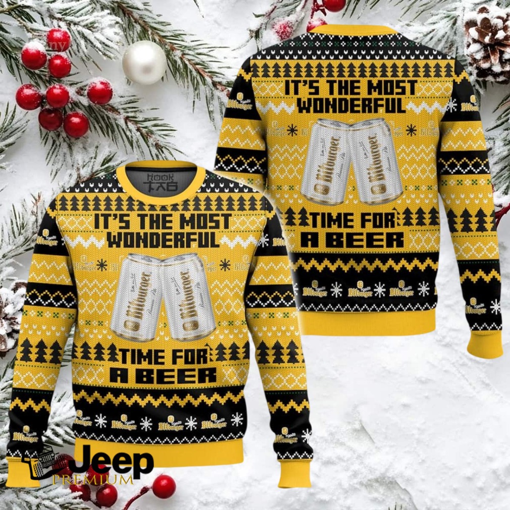 It’s The Most Wonderful Time For A Bitburger Ugly Christmas Sweater It’s The Most Wonderful Time For A Bitburger Ugly Christmas Sweater