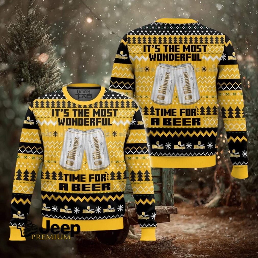 It’s The Most Wonderful Time For A Bitburger Ugly Christmas Sweater It’s The Most Wonderful Time For A Bitburger Ugly Christmas Sweater