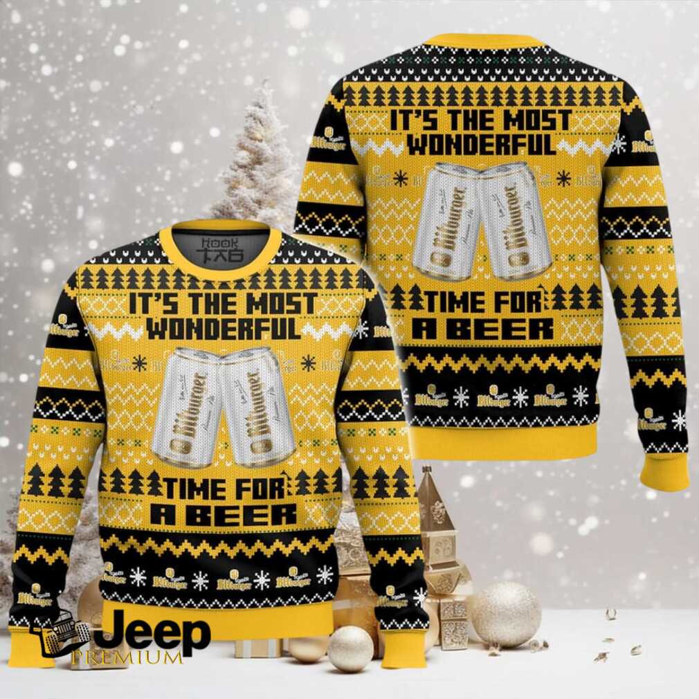 It’s The Most Wonderful Time For A Bitburger Ugly Christmas Sweater It’s The Most Wonderful Time For A Bitburger Ugly Christmas Sweater
