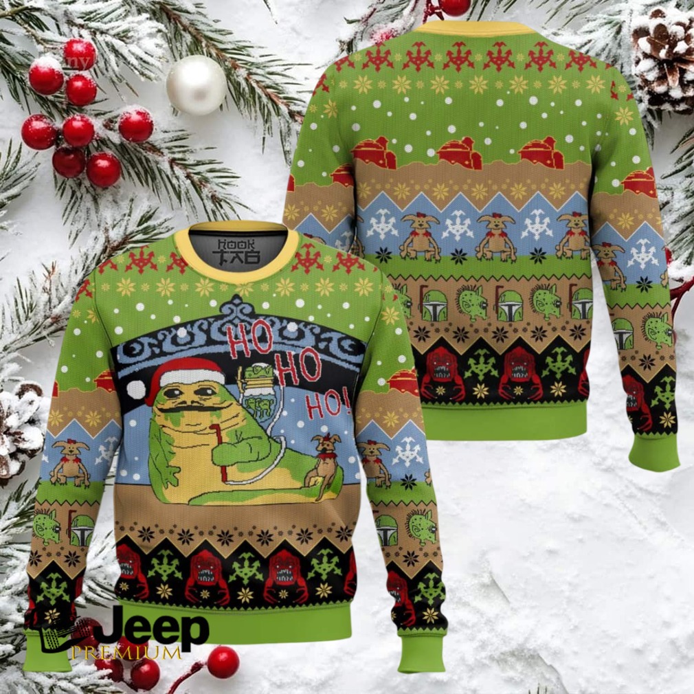 Jabba’s Jolly Ho Ho Holiday Star Wars Ugly Christmas Sweater Jabba’s Jolly Ho Ho Holiday Star Wars Ugly Christmas Sweater