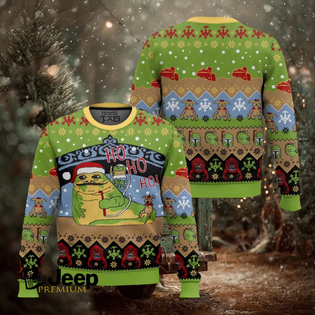 Jabba’s Jolly Ho Ho Holiday Star Wars Ugly Christmas Sweater Jabba’s Jolly Ho Ho Holiday Star Wars Ugly Christmas Sweater