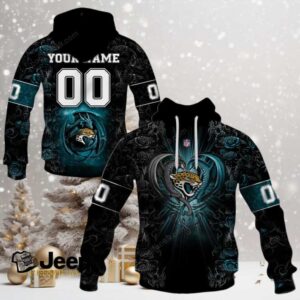 Jacksonville Jaguars NFL Rose Dragon Custom Name