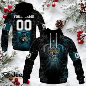 Jacksonville Jaguars NFL Rose Dragon Custom Name