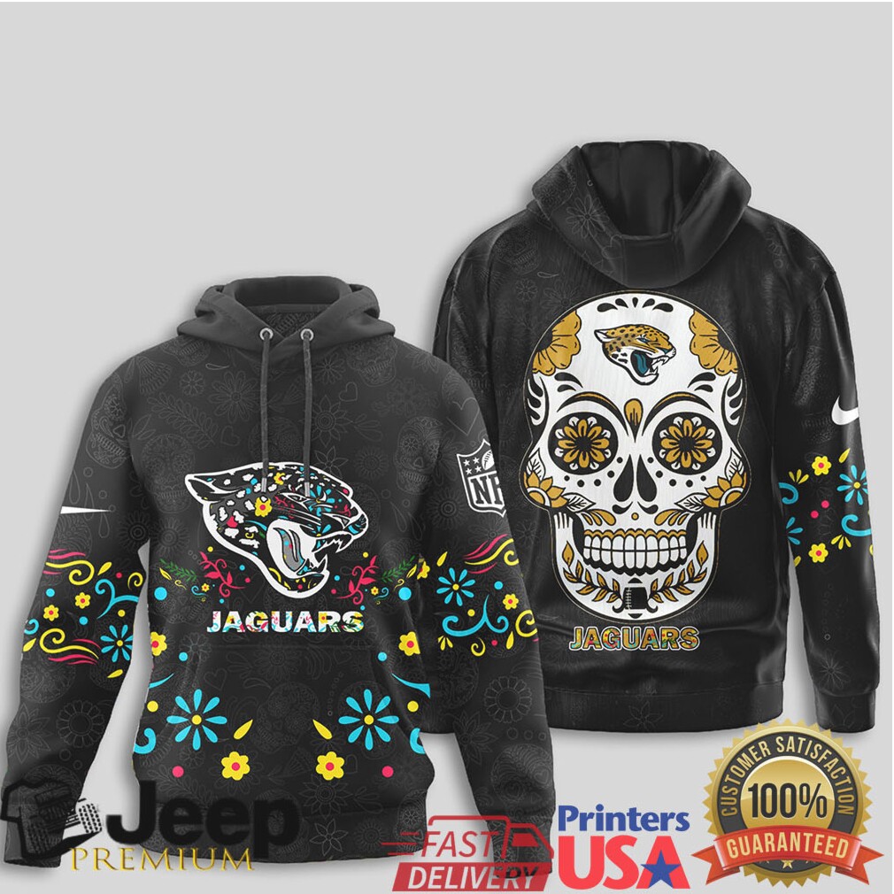 Jacksonville Jaguars Official NFL Dia de los Muertos Limited Editions Hoodie Jacksonville Jaguars Official NFL Dia de los Muertos Limited Editions Hoodie