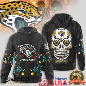 Jacksonville Jaguars Official NFL Dia de los Muertos Limited Editions Hoodie