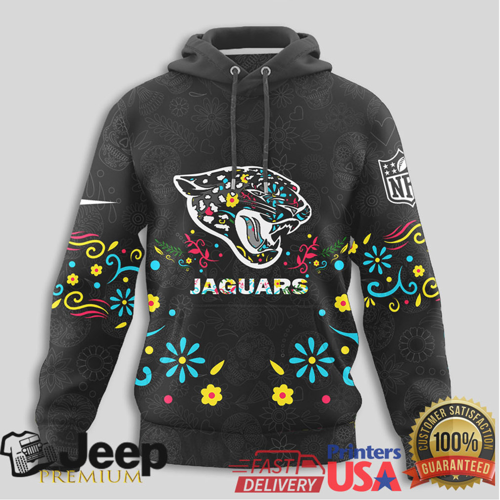 Jacksonville Jaguars Official NFL Dia de los Muertos Limited Editions Hoodie Jacksonville Jaguars Official NFL Dia de los Muertos Limited Editions Hoodie