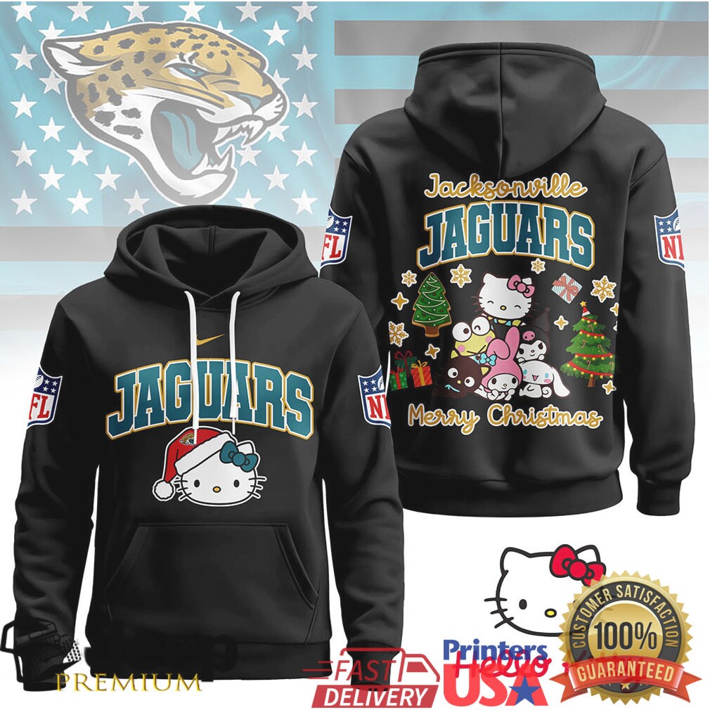 Jacksonville Jaguars Official NFL Hello Kitty Christmas 3D Hoodie Jacksonville Jaguars Official NFL Hello Kitty Christmas 3D Hoodie