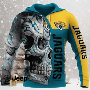 Jacksonville Jaguars Skull Fury NFL Hoodie