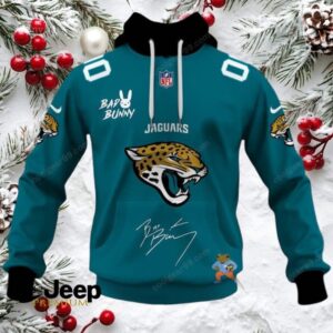 Jacksonville Jaguars x Bad Bunny Super Bowl 2026 NFL Hoodie