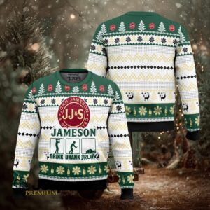 Jameson Drink Drank Drunk Ugly Christmas Sweater