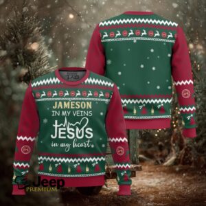 Jameson In My Vein Ugly Christmas Sweater
