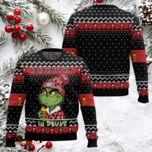Jeppson’s Malort Ho Ho Holy Sh!t I’m Drunk Ugly Christmas Sweater