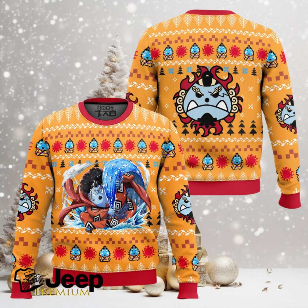 Jinbe One Piece Ugly Christmas Sweater Jinbe One Piece Ugly Christmas Sweater