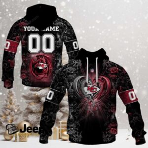 Kansas City Chiefs NFL Rose Dragon Custom Name