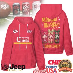 Kansas City Chiefs Official NFL Dr.Pepper Waffle Hoodie