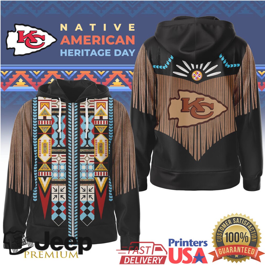 Kansas City Chiefs Official NFL Native American Pattern 3D Zip Hoodie Kansas City Chiefs Official NFL Native American Pattern 3D Zip Hoodie