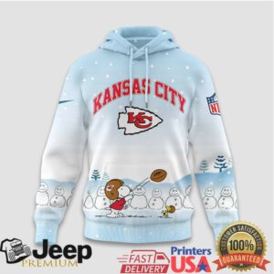 Kansas City Chiefs Official NFL Peanuts Snow Day Hoodie