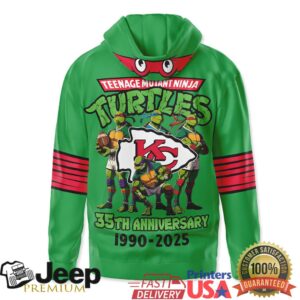 Kansas City Chiefs Official NFL Teenage Mutant Ninja Turtles 35th Anniversary Hoodie