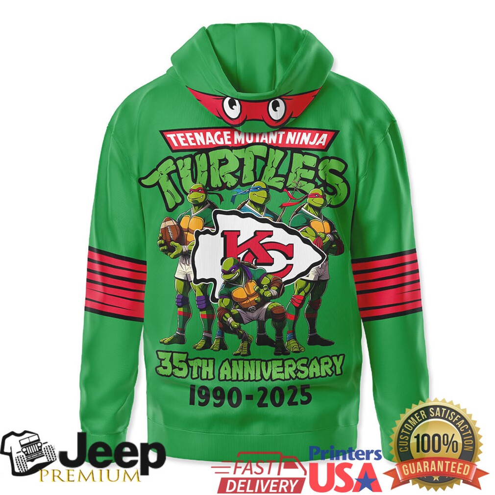 Kansas City Chiefs Official NFL Teenage Mutant Ninja Turtles 35th Anniversary Hoodie Kansas City Chiefs Official NFL Teenage Mutant Ninja Turtles 35th Anniversary Hoodie
