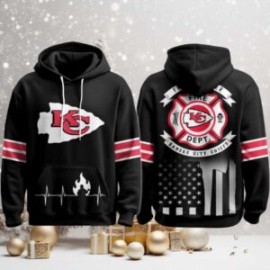 Kansas City Chiefs x Firefighter Appreciation Night Game Hoodie 3D