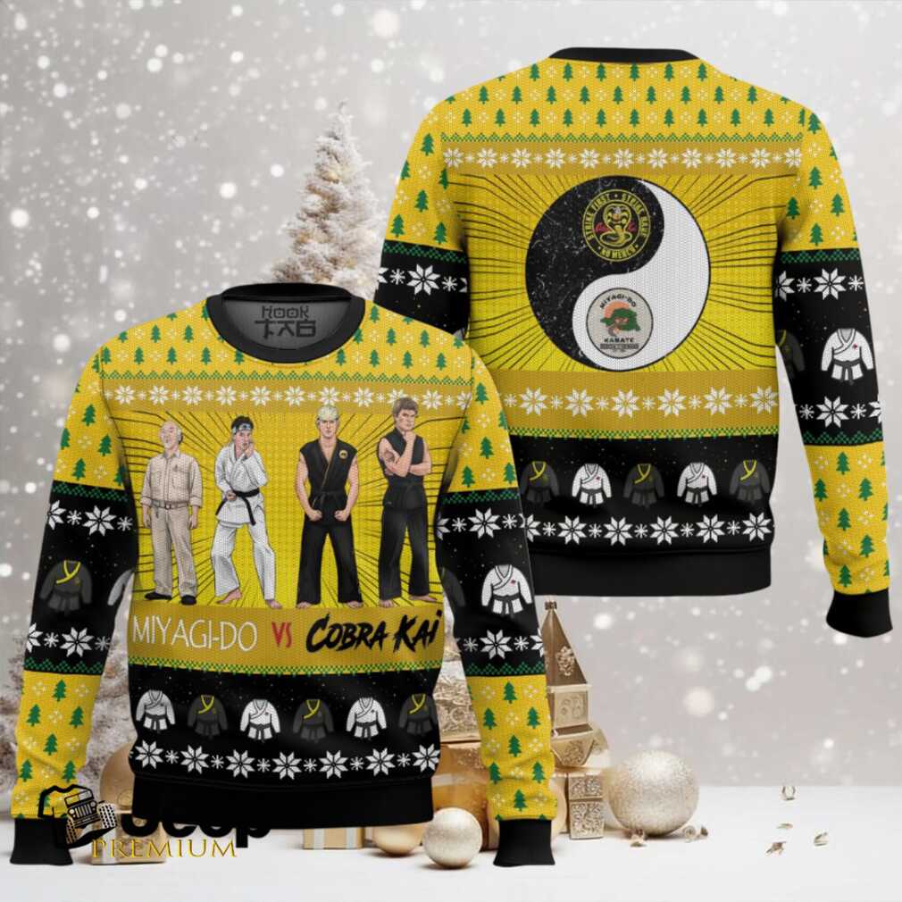 Karate Kid vs Cobra Kai Ugly Christmas Sweater Karate Kid vs Cobra Kai Ugly Christmas Sweater