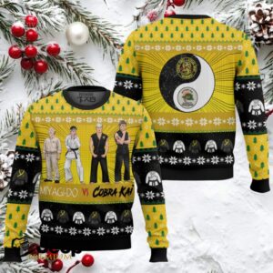Karate Kid vs Cobra Kai Ugly Christmas Sweater